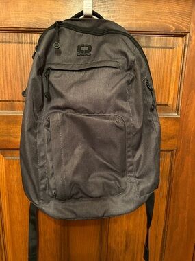 OGIO Men's Black Backpack with Front Pocket